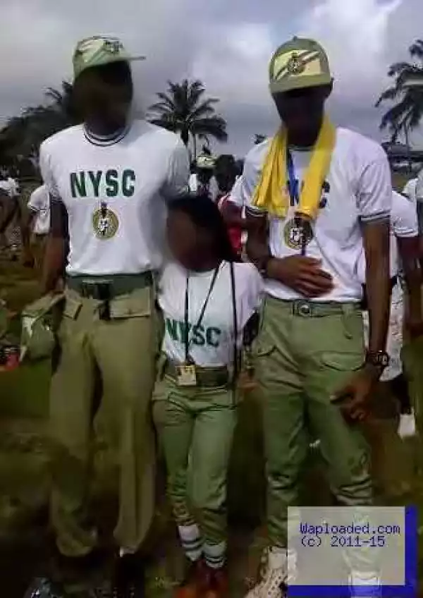 Photo: Is This The Shortest Female Corper In Nigeria?